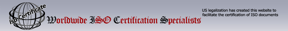 ISO Certificate - US Legalization has created this website to facilitate the certification of ISO documents